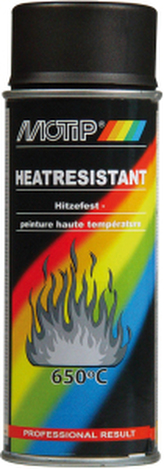 Motip Heat Resistant žáruvzdorný do 650 °C, černá, 400 ml