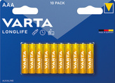 Varta Longlife AAA alkalické baterie, 10 ks