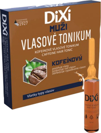 Dixi Kofeinové vlasové tonikum pro růst pro muže, 6 ampulí