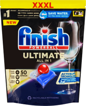 Finish tablety do myčky Ultimate All in 1, 50 ks
