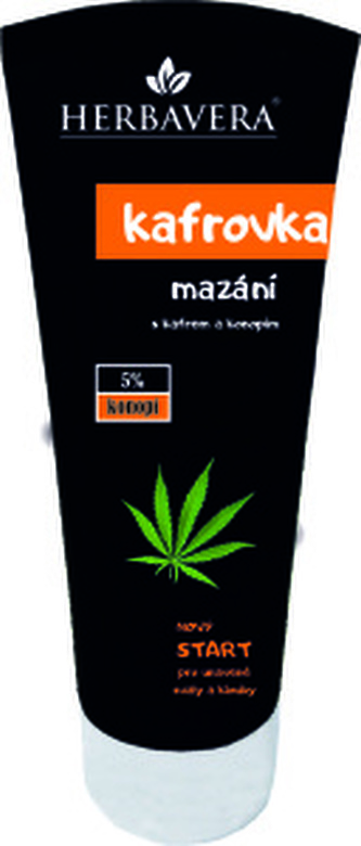 Herbavera Kafrovka mazání s kafrem a konopím, 200 ml