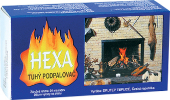 Hexa tuhý podpalovač, tuhý líh, kostky, 200 g