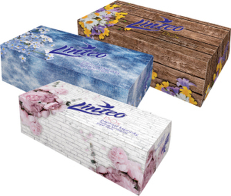 Linteo BOX papírové kapesníky 2vrstvé, 150 ks