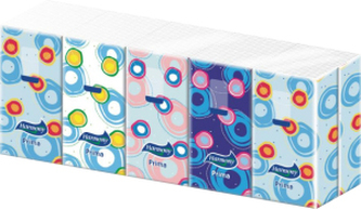 Harmony Prima 3vrstvé papírové kapesníky, 10 × 10 ks