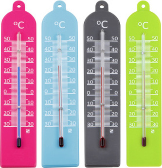 Spokar Plastik Color 1109, pokojový teploměr, různé barvy