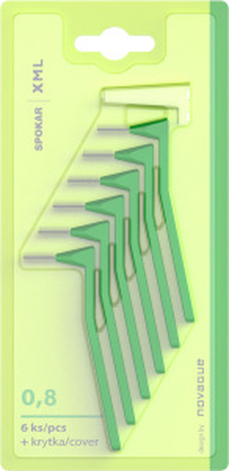Spokar XML mezizubní kartáčky, velikost 0,8 mm, 6 ks