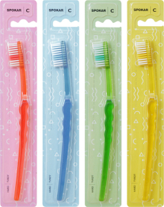 Spokar 3416 Clinic zubní kartáček, tvrdý