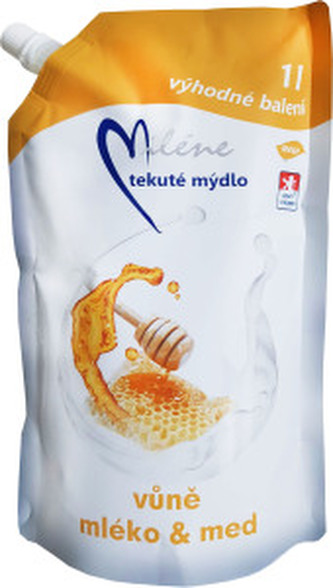Miléne Mléko a med tekuté mýdlo, náplň, 1 l