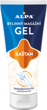 Alpa Kaštan bylinný masážní gel, 100 ml