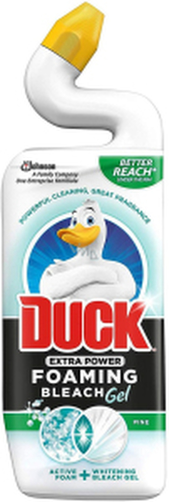 Duck Extra Power Pine pěnivý bělící WC gel, 750 ml