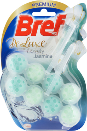 Bref DeLuxe Lovely Jasmine tuhý WC blok, 2 × 50 g