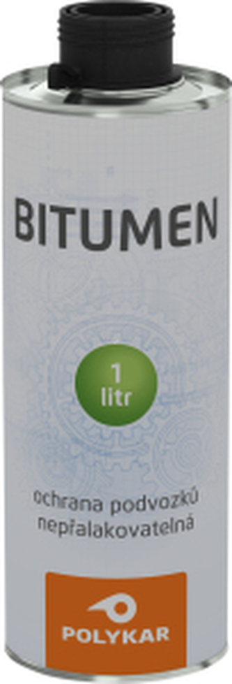Polykar Bitumen nástřik podvozku aut, kartuše, černý, 1 l