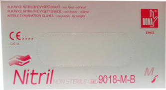 Vulkan jednorázové rukavice nitrilové bezprašné, bílé, M