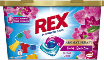 Rex kapsle na praní Power Caps Aromatherapy Orchid & Macadamia Oil, 13 praní