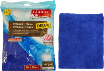 Clanax švédská utěrka Delux 60 × 50 cm, 380 g, modrá