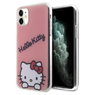 Hello Kitty IML Daydreaming Logo Kryt iPhone 11 růžový