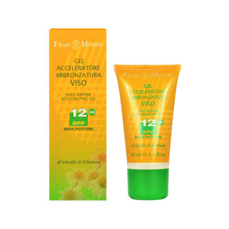 Frais Monde Face Suntan Accelerating Gel Opalovací přípravek na obličej SPF12 50 ml pro ženy