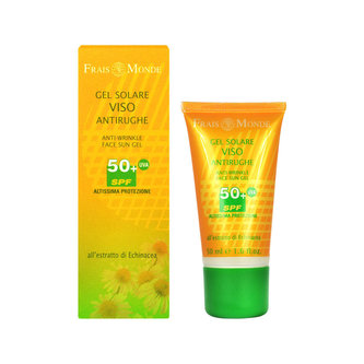 Frais Monde Anti-Wrinkle Face Sun Gel Opalovací přípravek na obličej SPF50+ 50 ml pro ženy