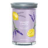 Svíčka ve skleněném válci Yankee Candle, Citrón a levandule, 567 g