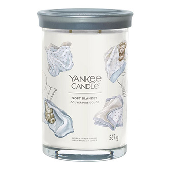 Svíčka ve skleněném válci Yankee Candle, Jemná přikrývka, 567 g