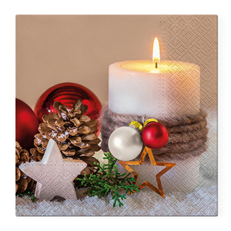 Ubrousky TaT 33x33cm Holiday Candle