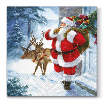 Ubrousky PAW L 33x33cm Santa is Coming