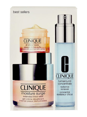 Clinique Moisture Surge denní krém 50 ml + pleťová péče Turnaround Concentrate 30 ml + oční krém All About Eyes 15 ml