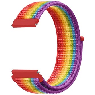 RhinoTech univerzální nylonový řemínek Quick Release 22mm duhový