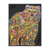 Colorvelvet Sametový obrázek Medvěd 47x35cm