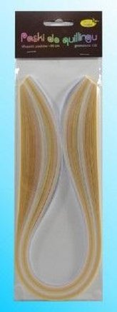 Paski do quillingu 3mmx50cm kremowe 100szt