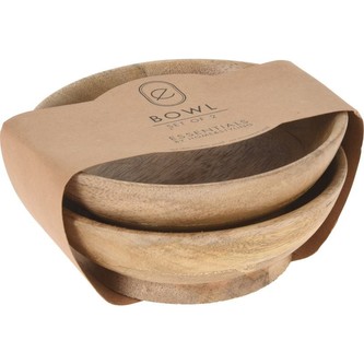 Sada dřevěných misek 2 ks pr. 16 cm