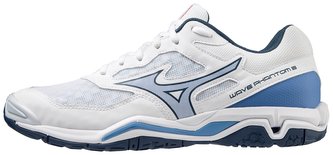 Mizuno WAVE PHANTOM 3 / White / Dark Denim / Blue Jasper Velikost boty: 44.5/10.0