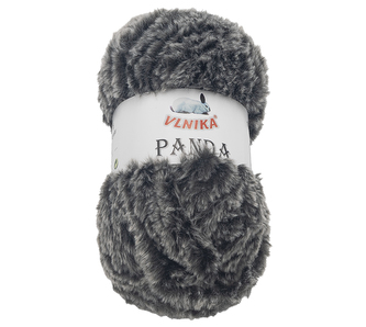 Příze PANDA - šedá, černá - 100g / 66 m