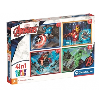 Puzzle 4v1 Marvel Avengers Puzzle 4v1 Marvel Avengers