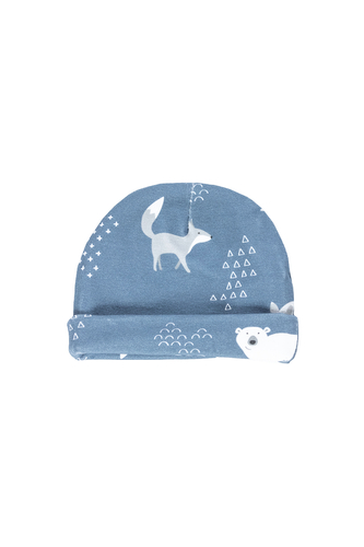 enie baby Dětská čepice s ohybem 9-12m Bear and Fox