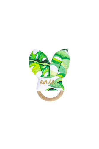 enie baby Dřevěné kousátko Tropical Leaves