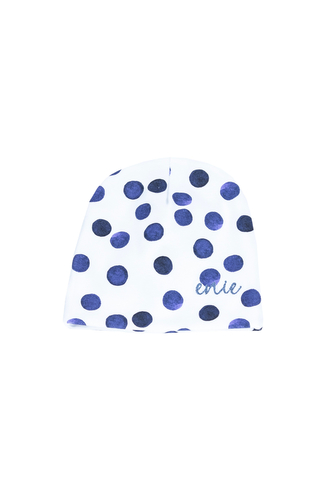 enie baby Dětská čepice 0-3m Blue Circle