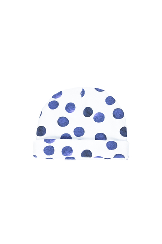 enie baby Dětská čepice s ohybem 6-9m Blue circle