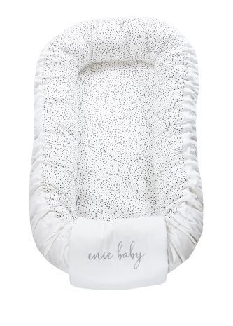 enie baby Hnízdečko SATINE drop/white