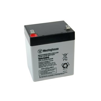 Olověný akumulátor 12V, 5Ah, 2x faston 6,3mm, 90x70x101 mm