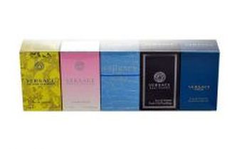 Versace Mini Set 1 edt Man Eau Fraiche 5 ml + edt Bright Crystal 5 ml + edt Versce Pour Homme 5 ml + edt Yellow Diamond 5 ml + edt Eros 5 ml