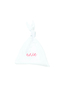 enie baby Muchláček z bio bavlny white with pink