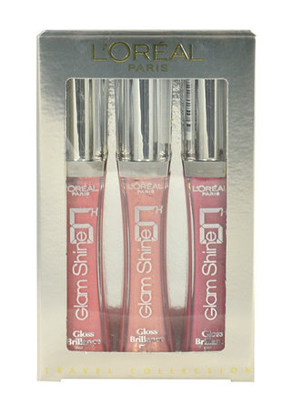 L´Oréal Paris Glam Shine lesk na rty Glam Shine 6 ml + lesk na rty Glam Shine 6 ml 103 Forever Nude + lesk na rty Glam Shine 6 ml 201 Loyal Wild Rose