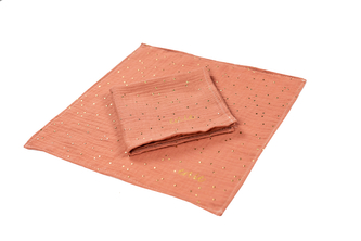 enie baby Mušelínová plenka 70x70cm melange se zlatými puntíky - 1ks