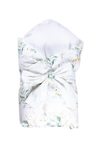 enie baby Péřová zavinovačka SATINE golden leaves 100x100 cm