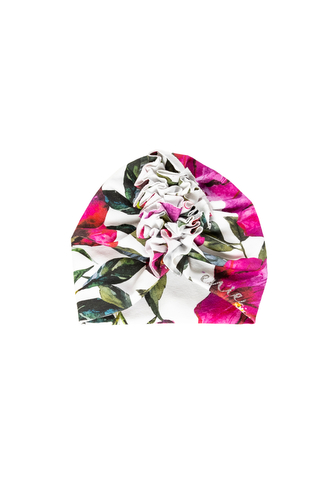 enie baby Turban - dětská čepice 6-9m Flowers