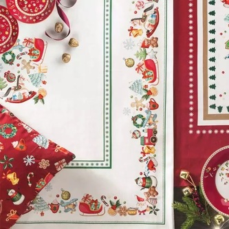Vánoční ubrus 140 x 240cm CHICCHI E BALOCCHI BRANDANI