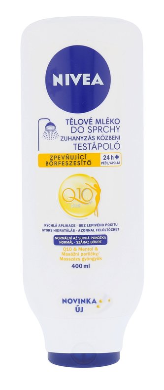 Nivea Q10 Plus Tělové mléko do sprchy In-Shower Firming Body Lotion 400 ml pro ženy