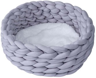 Quapas! Pletený pelíšek šedý 45x45cm