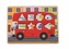 Bigjigs Toys Vkládací puzzle autobus se zvířátky